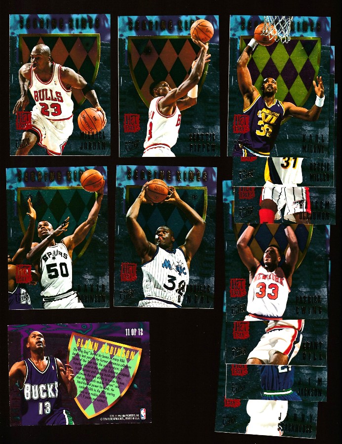 1995-96 Ultra Scoring Kings - COMPLETE INSERT SET (12) *** HOT PACK *** Basketball cards value
