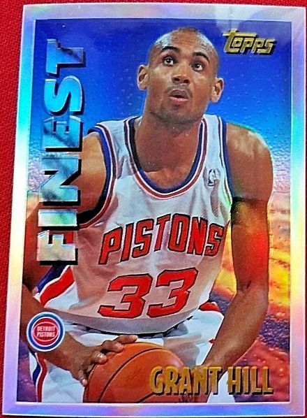 #19 Grant Hill Bordered REFRACTOR - 1995-96 Topps Mystery Finest (Pistons) Basketball cards value