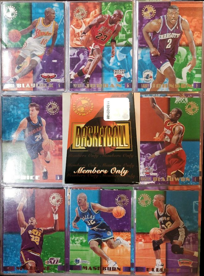1995-96 Topps MEMBERS ONLY Stadium Club - COMPLETE Boxed SET (50 cards) Basketball cards value