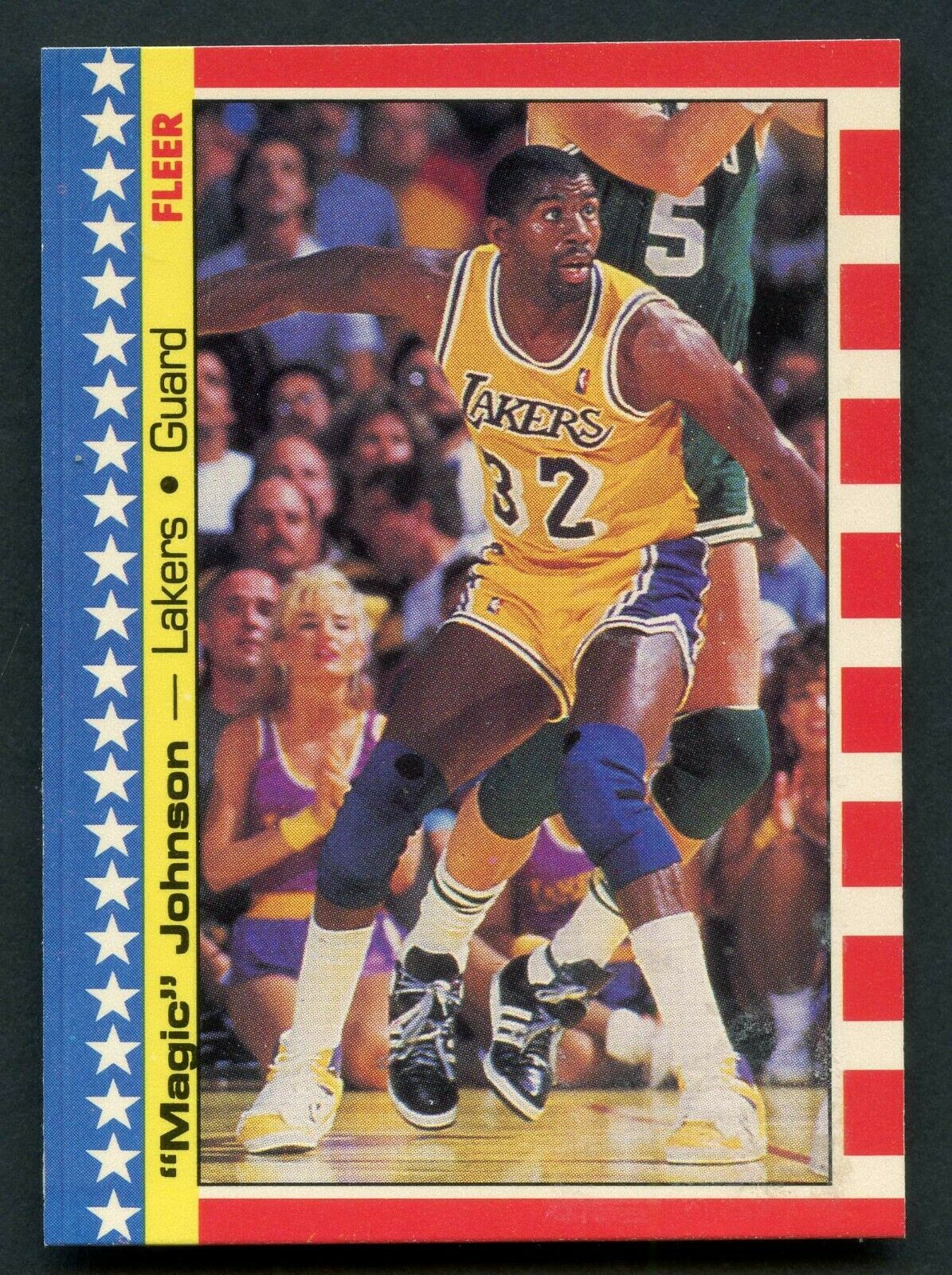 1987-88 Fleer BSKT Stickers # 1 Magic Johnson (Lakers) Basketball cards value