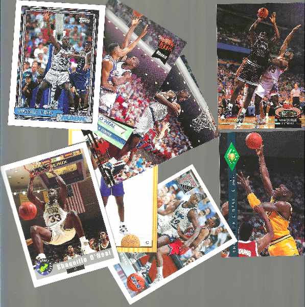 Shaquille O'Neal   *** ROOKIE COLLECTION *** - Lot of (8) 1992/93 ROOKIES Basketball cards value
