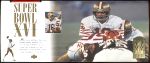 Joe Montana - Super Bowl XVI Commemorative card (1995 Upper Deck)