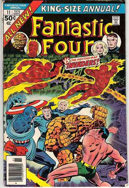 Comic: FANTASTIC FOUR  King-Size Annual #11 (1976)  cards value