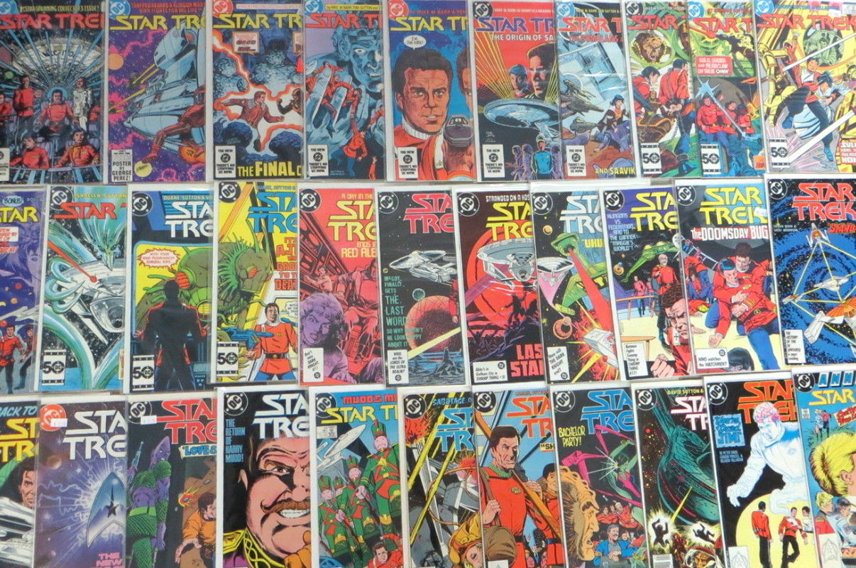 Comic: STAR TREK - NEAR COMPLETE SET/LOT (54 of 56) (1984-88)  cards value
