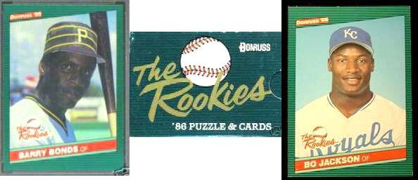 1986 Donruss THE ROOKIES - in FACTORY SET BOX (56 cards,mostly Rookies)  cards value