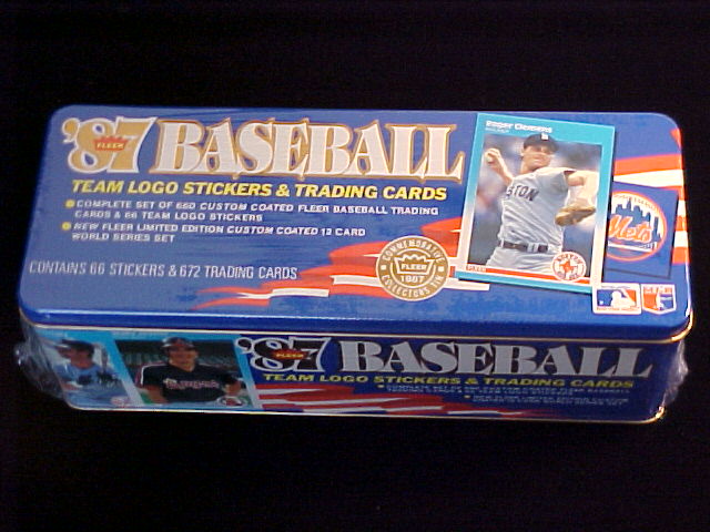 1987 Fleer GLOSSY - COMPLETE TIN SET (672 cards)  cards value