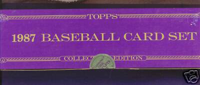 1987 Topps TIFFANY - COMPLETE FACTORY SET (792 cards)  cards value
