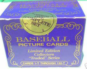 1987 Topps TRADED TIFFANY - COMPLETE FACTORY SET (132 cards)  cards value