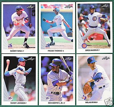 1990 Leaf - COMPLETE SET (528 cards)  cards value