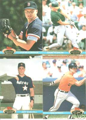 1991 Stadium Club - COMPLETE SET Series 1+2 (600 cards)  cards value