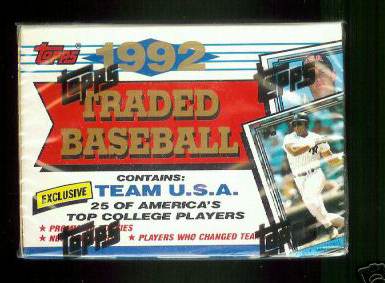 1992 Topps TRADED - Complete FACTORY SET (132 cards)  cards value