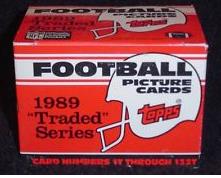 1989 Topps TRADED Football - FACTORY SET (132 cards)  cards value