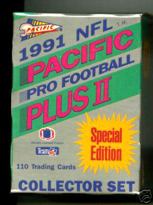 1991 Pacific Plus II FOOTBALL - FACTORY SEALED Special Edition SET  cards value