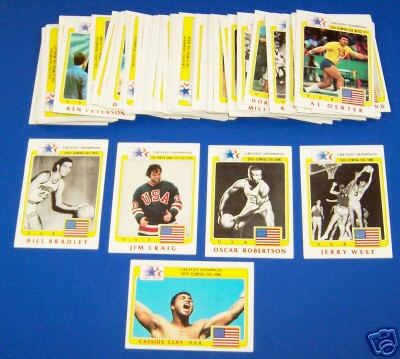 1983/84 Greatest Olympians - COMPLETE SET (99 cards)  cards value