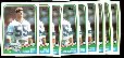 Brian Bosworth - Lot of (12) 1988 Topps #144 ROOKIEs + (6) 2nd year cards