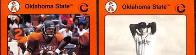 1991 OKLAHOMA STATE Collegiate Collection - Lot of (170) assorted