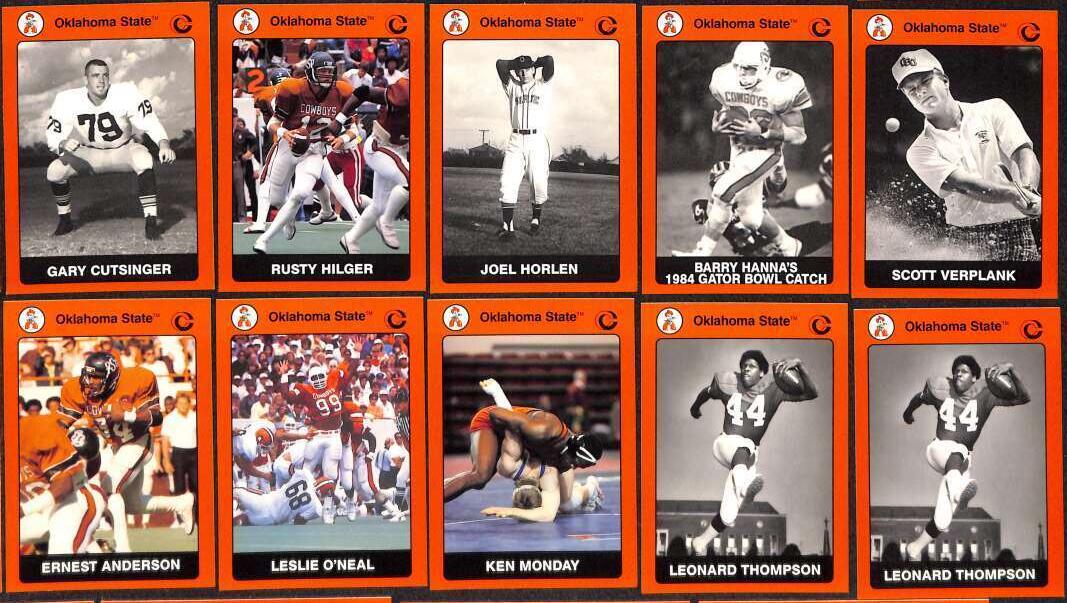 1991 OKLAHOMA STATE Collegiate Collection - Lot of (170) assorted  cards value