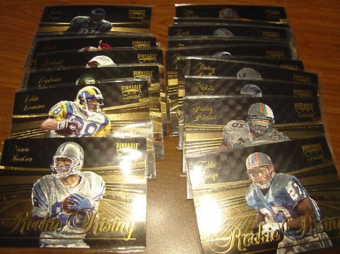 1997 Zenith FOOTBALL - 'ROOKIE RISING' Complete 24-card INSERT SET  cards value