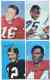 1970 Topps Super PROOF FB  - Lot of (4) with Len Dawson,Deacon Jones...