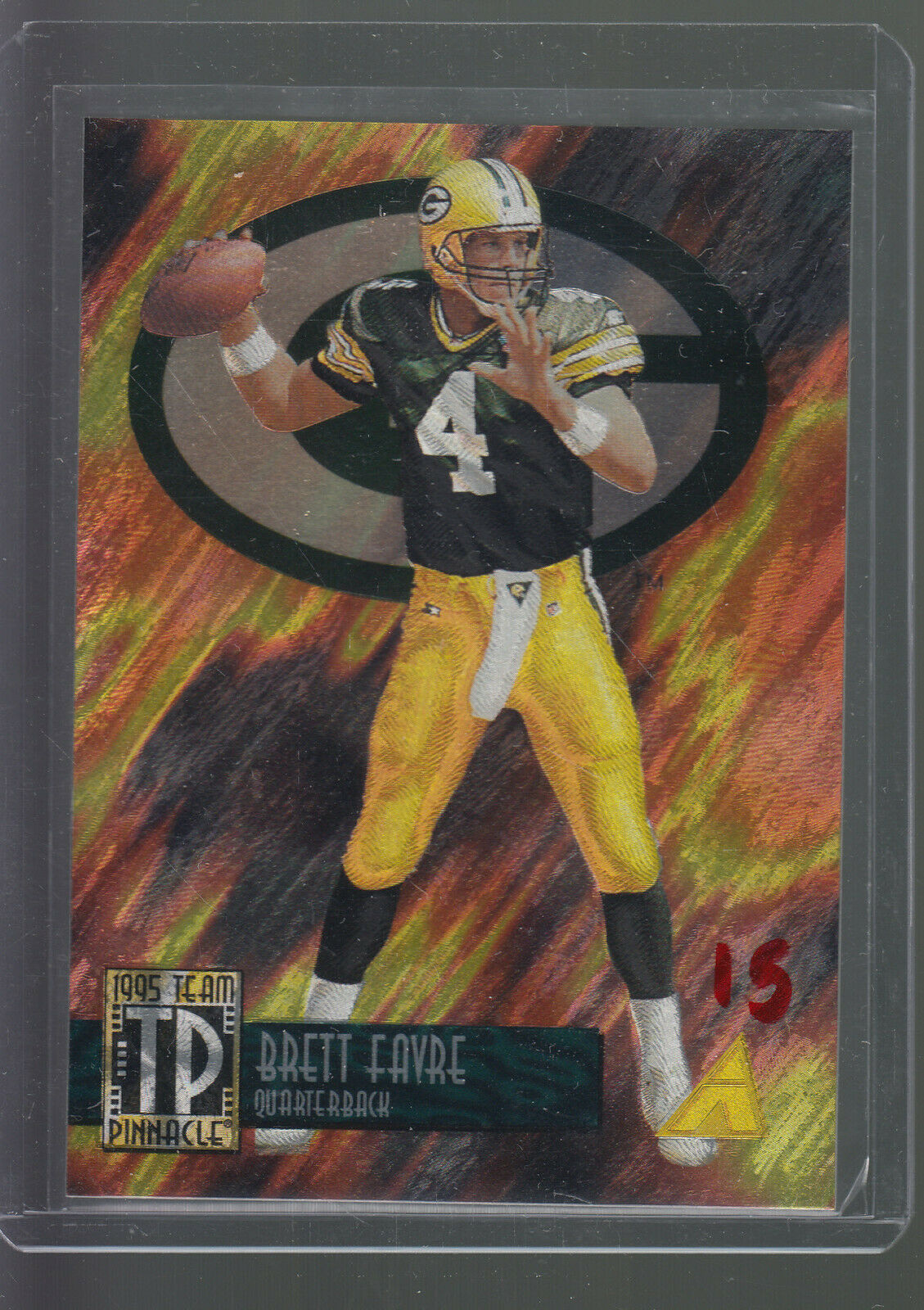 Brett Favre - 1995 Pinnacle Team Pinnacle #7 w/John Elway Football cards value