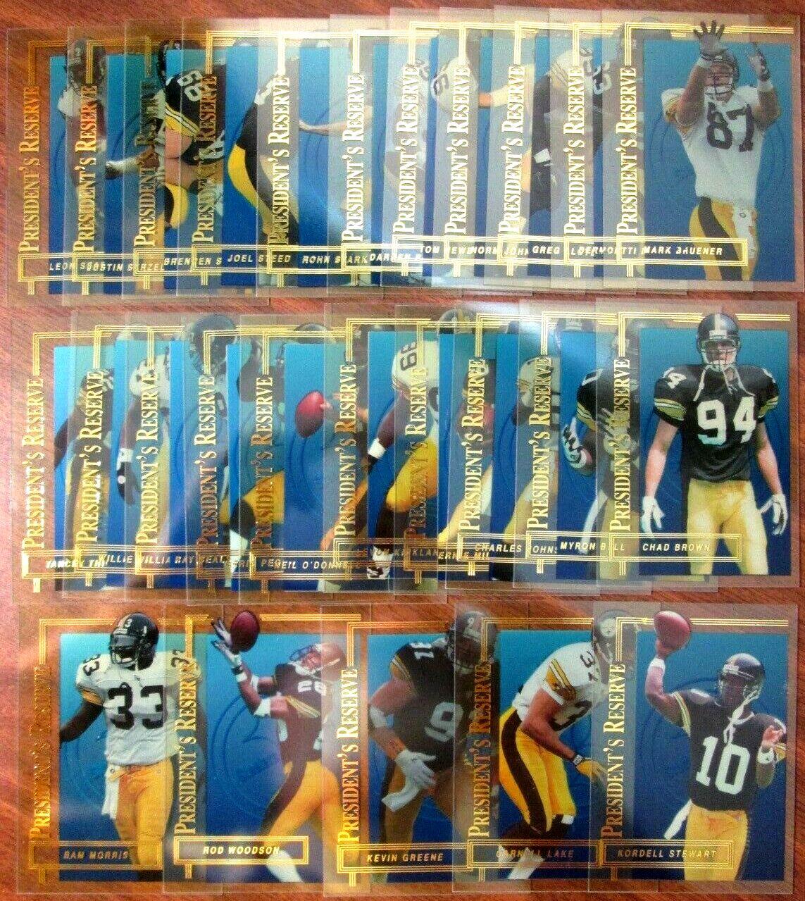 1996 President's Reserve  FB  - Lot of (700+) assorted w/STARS !!! Football cards value