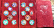 1997 Playoff CHIP SHOTS 'Field Generals' - Complete 16-chip set in album