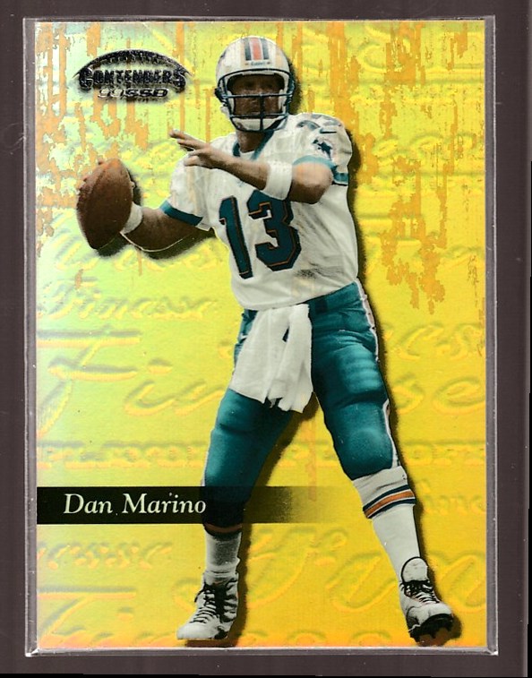Dan Marino - 1999 Playoff Contenders SSD #187 FINESSE GOLD [#/25] Football cards value