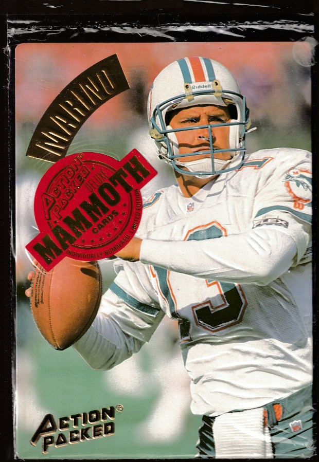 Dan Marino - 1994 Action Packed #MM16 MAMMOTH Jumbo [#/25000] Football cards value