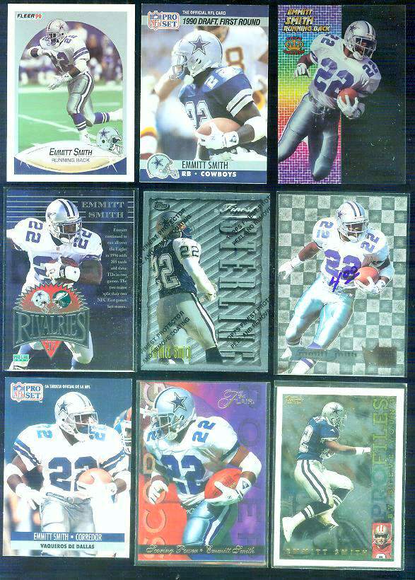 Emmitt Smith - 1994 Pacific 'Crystalline' #1 Football cards value