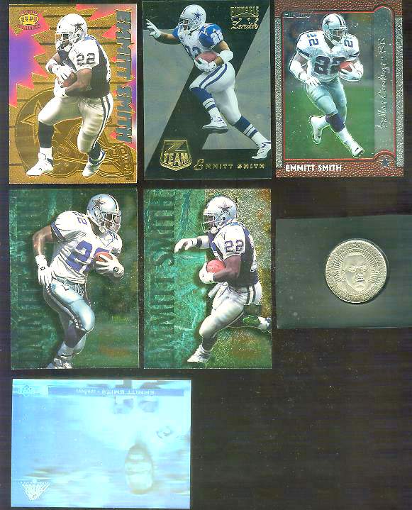 Emmitt Smith - 1996 Classic NFL Experience Emmitt Zone #1 Football cards value