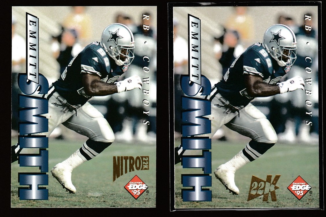 Emmitt Smith - 1995 Collector's Edge #56 NITRO 22K GOLD Football cards value