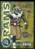 #10 Marshall Faulk - 2001 Topps Finest JUMBO Super Bowl XXXV card (Rams)