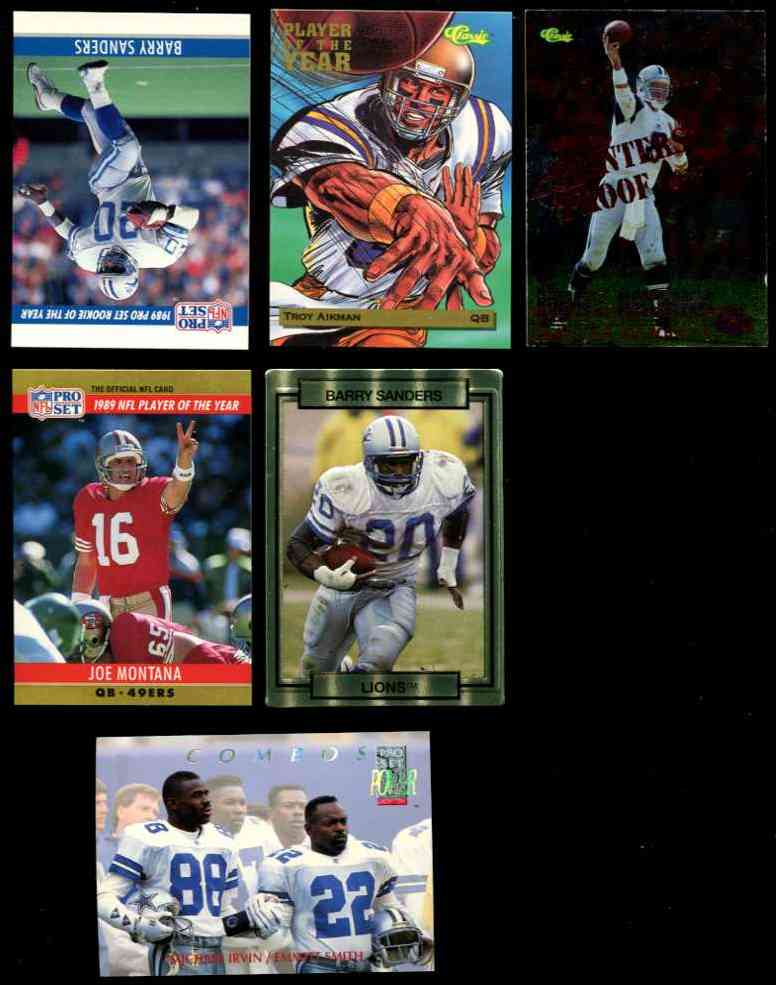 Barry Sanders - 1990 Action Packed #78 - Lot of (10) (Lions) Football cards value