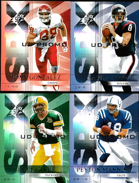 2004 SPx FB UD PROMO # 40 Peyton Manning (Colts) Football cards value