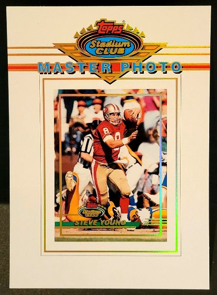 Steve Young - 1993 Stadium Club #5 MASTER PHOTO JUMBO Football cards value