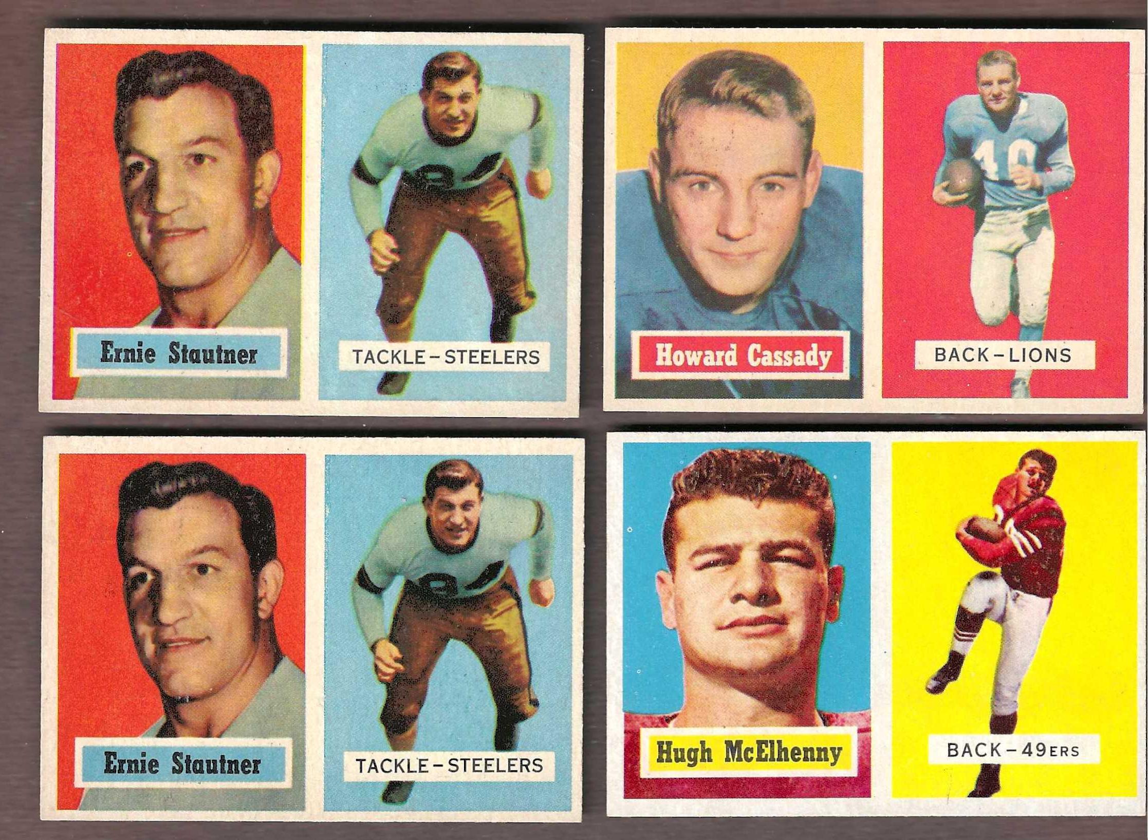 1957 Topps FB # 92 Ernie Stautner [#] DP (Steelers) Football cards value