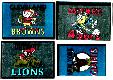 1960 Topps Metallic  FB Stickers - Lot of (4) NFL