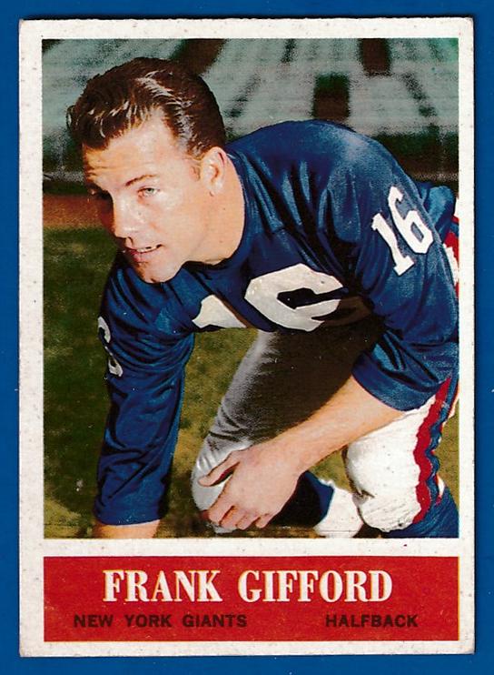 1964 Philadelphia FB #117 Frank Gifford [#] (NY Giants) Football cards value