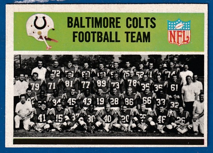 1965 Philadelphia FB #  1 Baltimore Colts Team card [#]