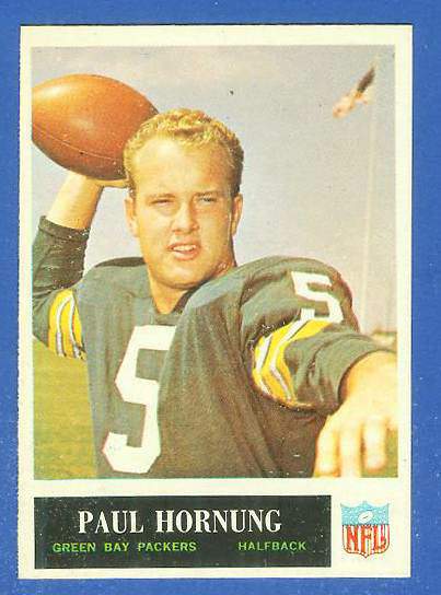 1965 Philadelphia FB # 76 Paul Hornung [#] (Packers) Football cards value