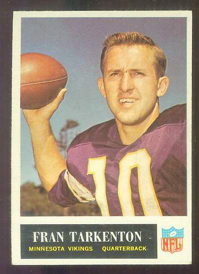 1965 Philadelphia FB #110 Fran Tarkenton [#] (Vikings) Football cards value