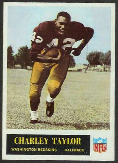 1965 Philadelphia FB #195 Charley Taylor ROOKIE [#] (Redskins) Football cards value
