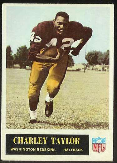 1965 Philadelphia FB #195 Charley Taylor ROOKIE [#x] (Redskins) Football cards value
