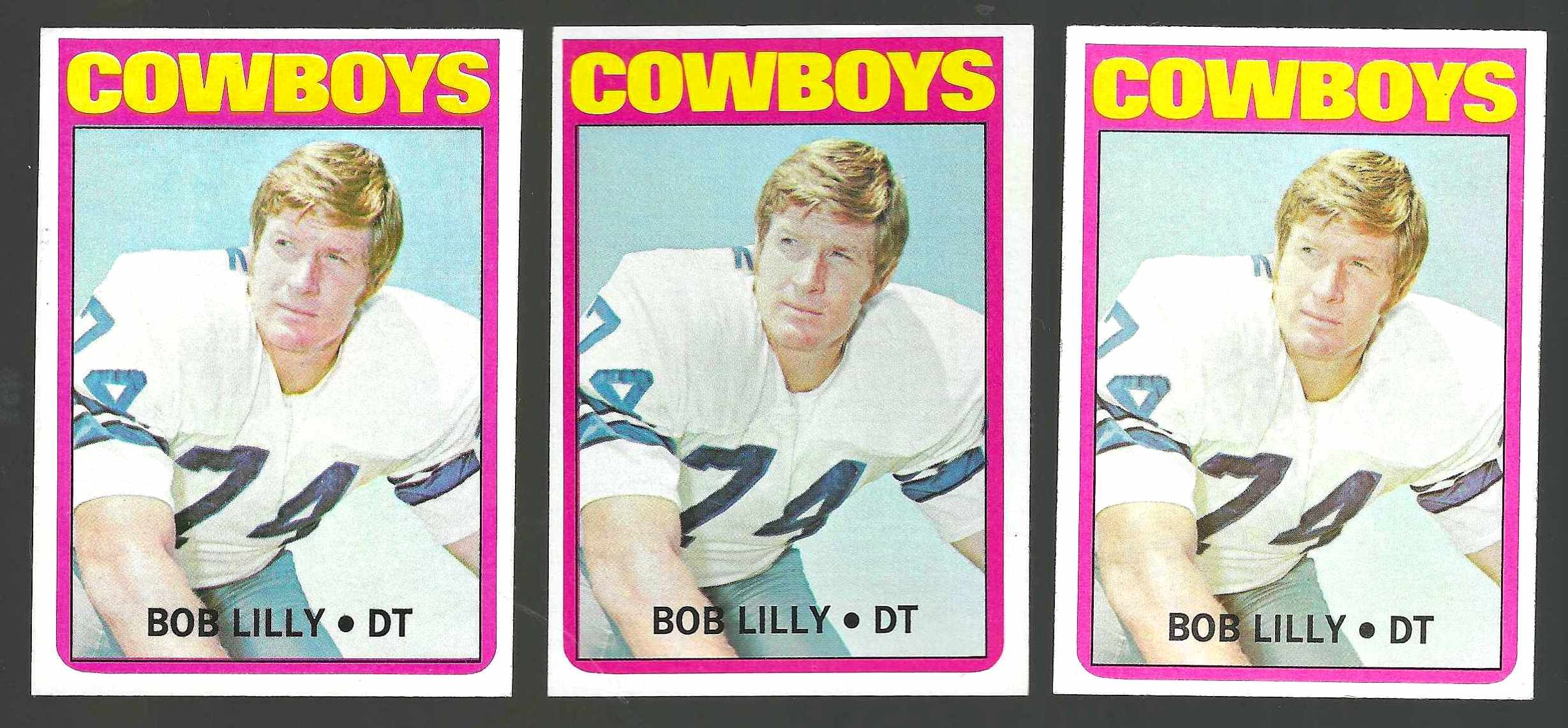 1972 Topps FB #145 Bob Lilly [#] (Cowboys) Football cards value
