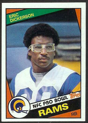 1984 Topps FB #280 Eric Dickerson ROOKIE [#t] (Rams) Football cards value
