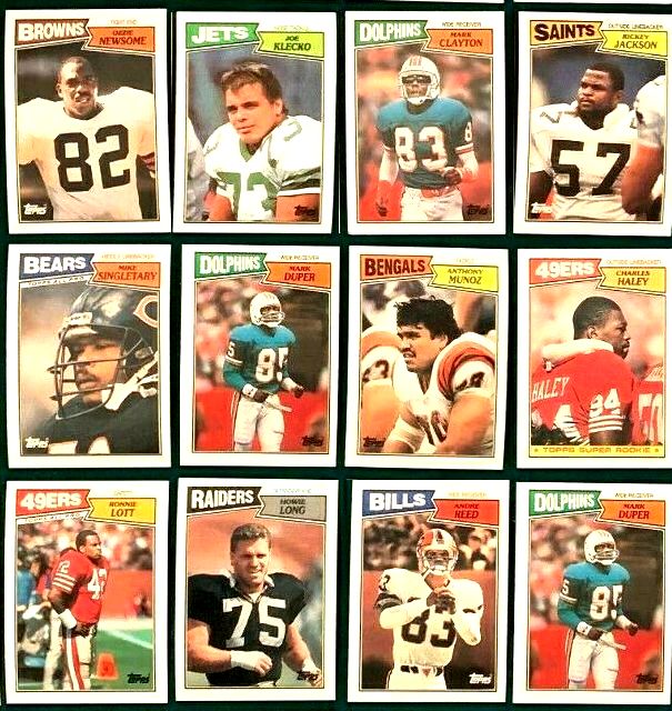 1987 Topps Football - Lot of (500+) assorted with Stars Football cards value