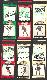 --- Univ. of GEORGIA --- 1934 Diamond Football Matchbooks - Lot of (6)