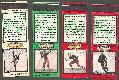 --- UofI/Univ. of ILLINOIS - 1934 Diamond Football Matchbooks -Lot of (4)