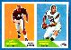 1960 Fleer Football - #  1/121 2-Card PANEL - Harvey White RC/Bill Kimber