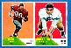 1960 Fleer Football - # 15/111 2-Card PANEL - Bob Dee/Serafino Fazio